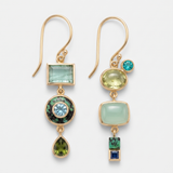 Women’s Green Stone Drop Earrings - Eleanor