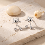 Women’s Silver Plated Cat Paw Earrings - Eleanor