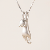 Women’s Sterling Silver Cat Pendant Necklace - Eleanor