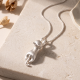 Women’s Sterling Silver Cat Pendant Necklace - Eleanor