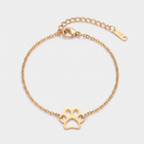 Women’s Stainless Steel Paw Bracelet - Eleanor