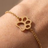 Women’s Stainless Steel Paw Bracelet - Eleanor
