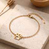 Women’s Stainless Steel Paw Bracelet - Eleanor