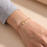 Women’s Stainless Steel Paw Bracelet - Eleanor