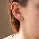 Women’s Two Tone Bird Stud Earrings - Eleanor