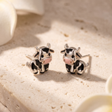 Women’s Cow Stud Earrings - Eleanor