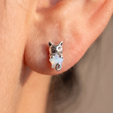 Women’s Cat and Star Stud Earrings - Eleanor