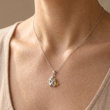 Women’s Gold Cat Hug Pendant Necklace - Eleanor