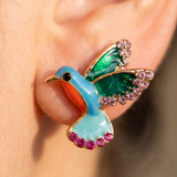 Women’s Crystal Hummingbird Earrings - Eleanor