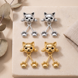 Women’s Cat Paw Earrings Set - Eleanor