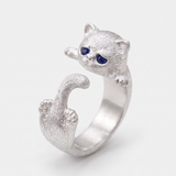 Women’s Cat Wrap Ring - Eleanor
