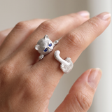 Women’s Cat Wrap Ring - Eleanor