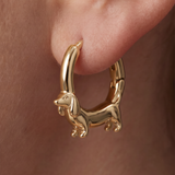 Women’s Dachshund Hoop Earrings - Eleanor