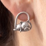 Women’s Sterling Silver Puppy Stud Earrings- Eleanor