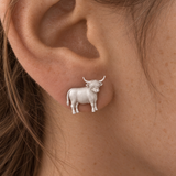 Women’s Highland Cow Stud Earrings - Eleanor