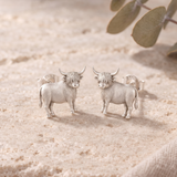 Women’s Highland Cow Stud Earrings - Eleanor