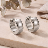 Women’s Small Stainless Steel Hoop Earrings - Eleanor
