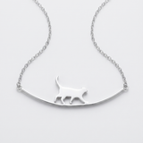Women’s Cat Bar Necklace - Eleanor