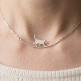 Women’s Cat Bar Necklace - Eleanor
